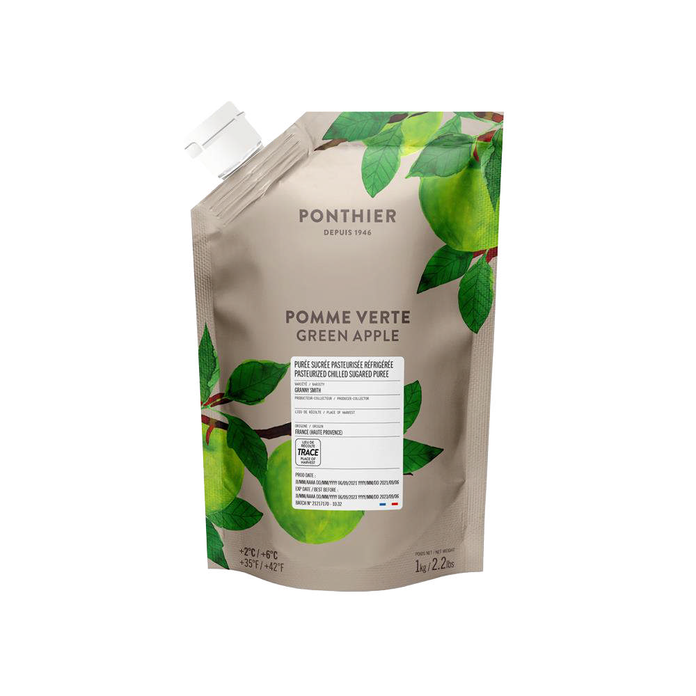 Ponthier Frugtpuré Green Apple / Æble, 1kg