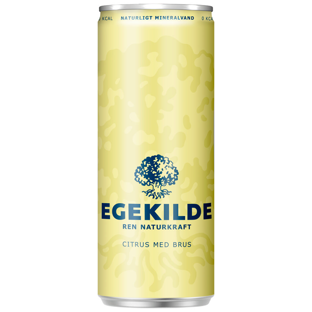 Egekilde Citrus m/brus, Dåse (24x33cl +pant)