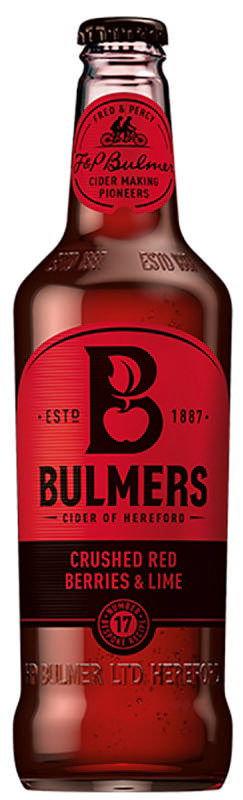 Bulmers Red Berries & Lime Cider (12x50cl +pant)