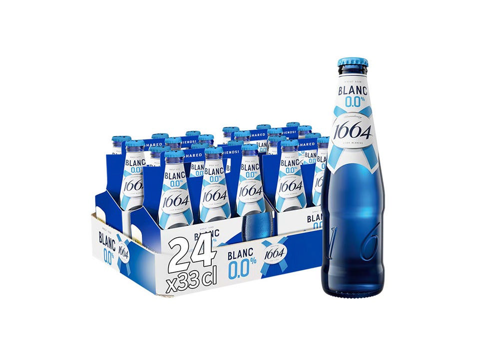 Kronenbourg 1664 Blanc, Alkoholfri (24x33cl +pant)