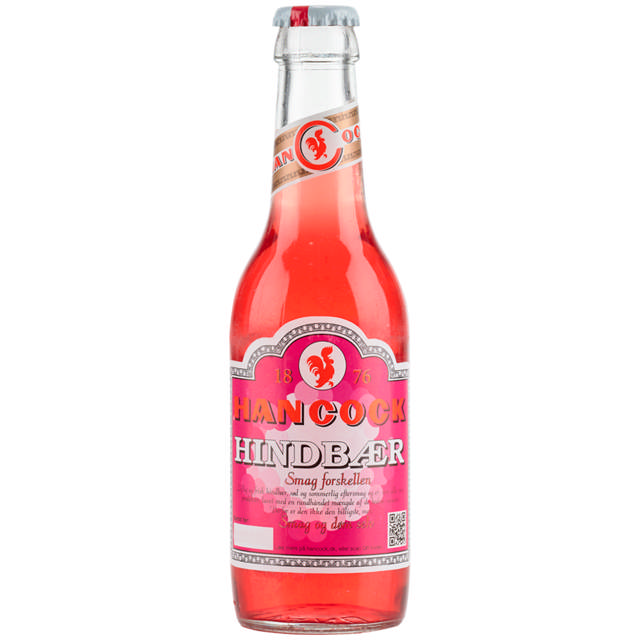 Hancock, Hindbær (+pant kasse m/30stk)