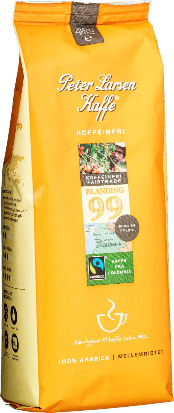 PLK, Blanding 99 Koffeinfri Colombia FT, 400g.