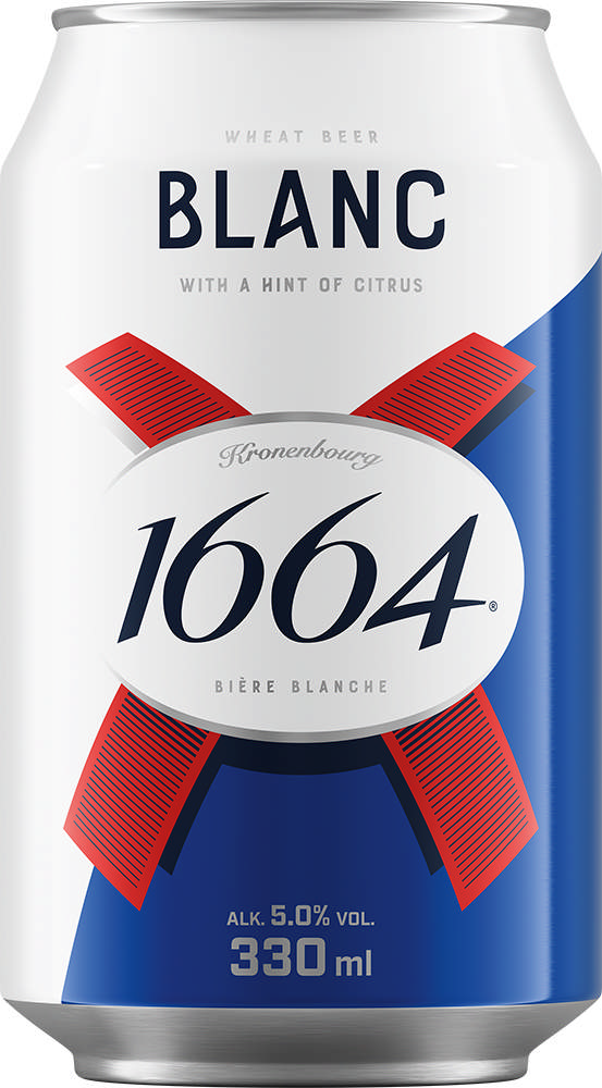 Kronenbourg 1664 Blanc, Dåse (24x33cl +pant)