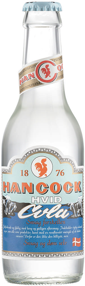 Hancock, Hvid Cola (+pant kasse m/30 stk)