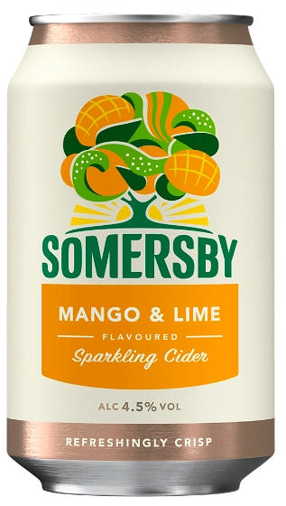 Somersby Mango/Lime Cider, Dåse (24x33cl +pant)