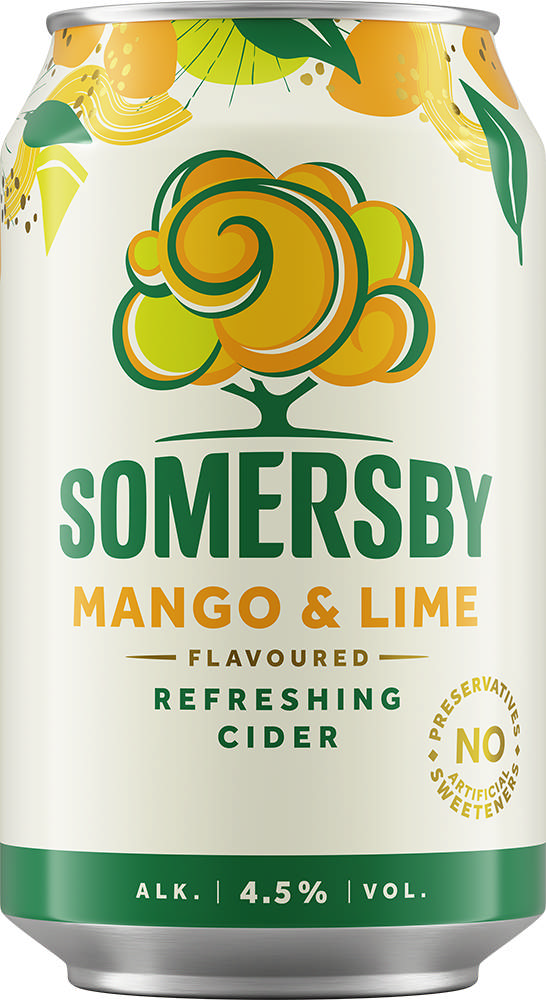 Somersby Mango/Lime Cider, Dåse (24x33cl +pant)