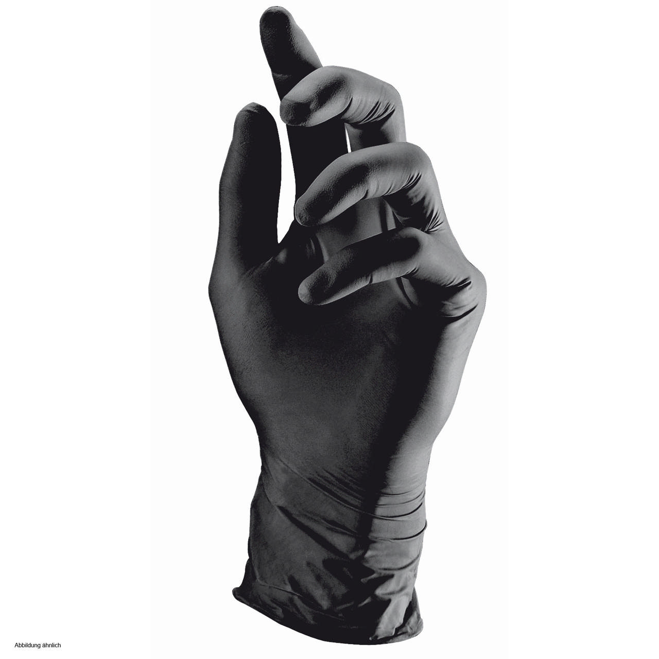 Engangshandske Nitril, Sort u/pudder L (100stk/pk)