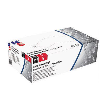 Engangshandske Vinyl, Hvid, u/pudder S(100 stk/pk)