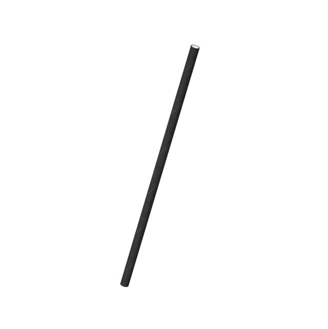 Sugerør, Sort, Papir, 6x140 (500 stk/ps) BIO