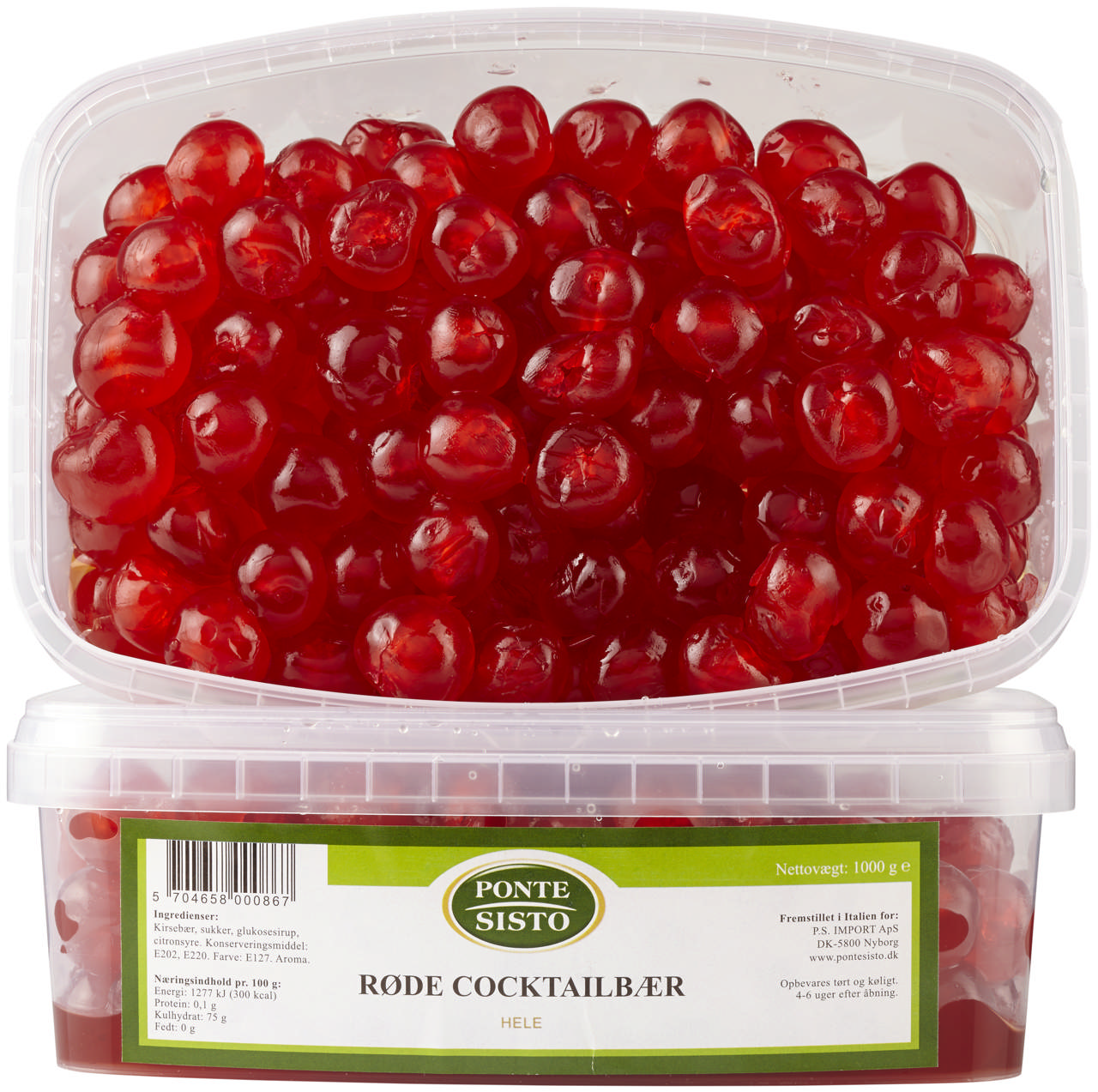 Cocktailbær Røde u/stilk 