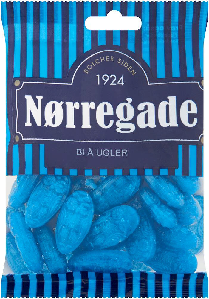 Nørregade Bolcher, Blå Ugler (24x100gr)