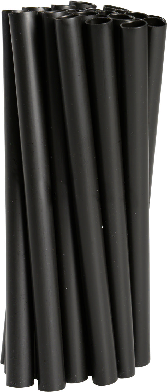 Sugerør, Sort, Genanvendelig 8x120mm (1x250stk/pk)
