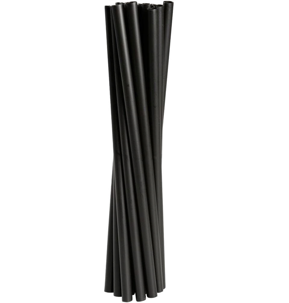 Sugerør, Sort, Genanvendelig 8x240mm (250stk/pk)