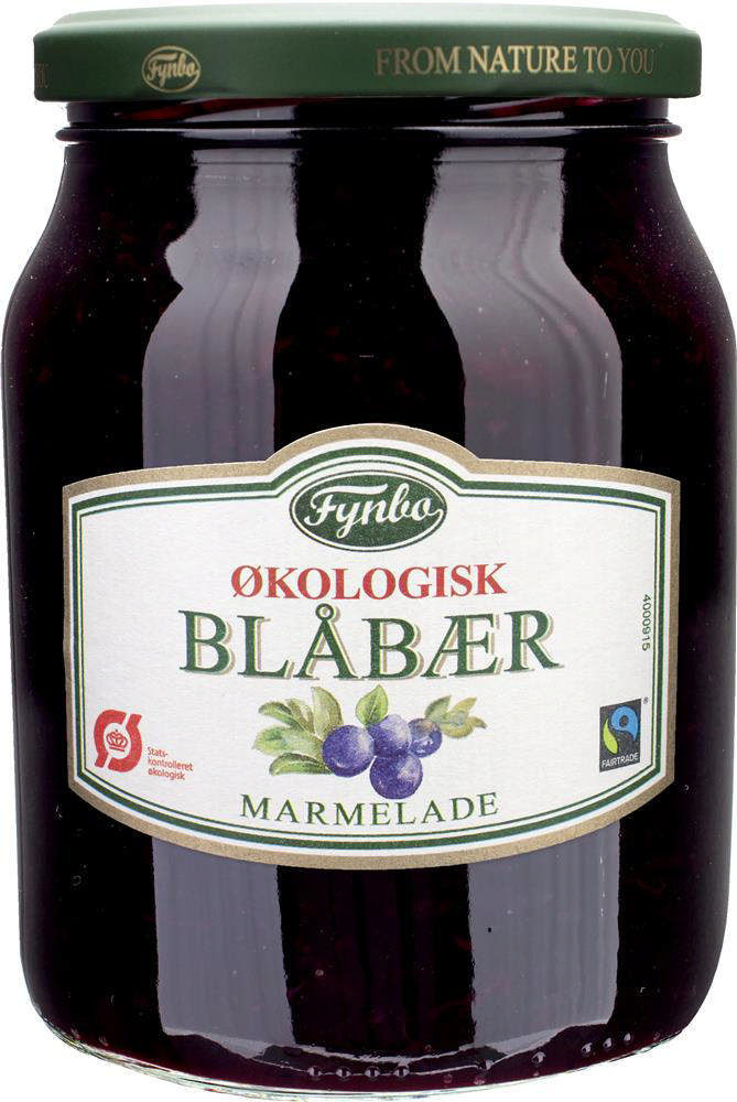 Marmelade, Blåbær, 750gr, ØKO