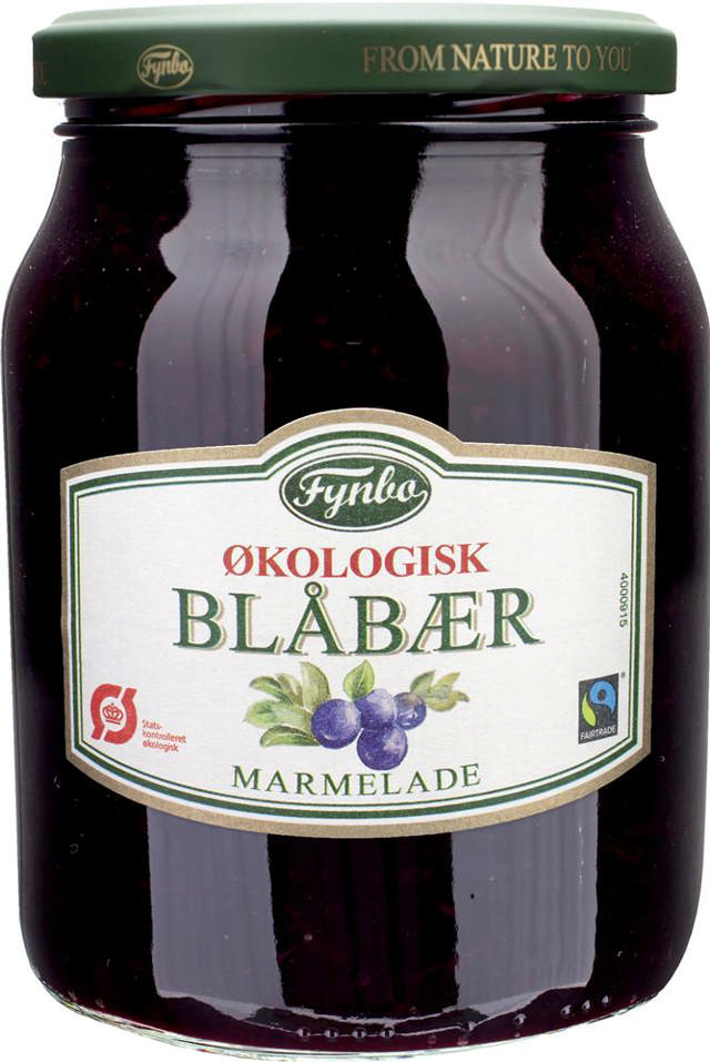 Marmelade, Blåbær, 750gr, ØKO