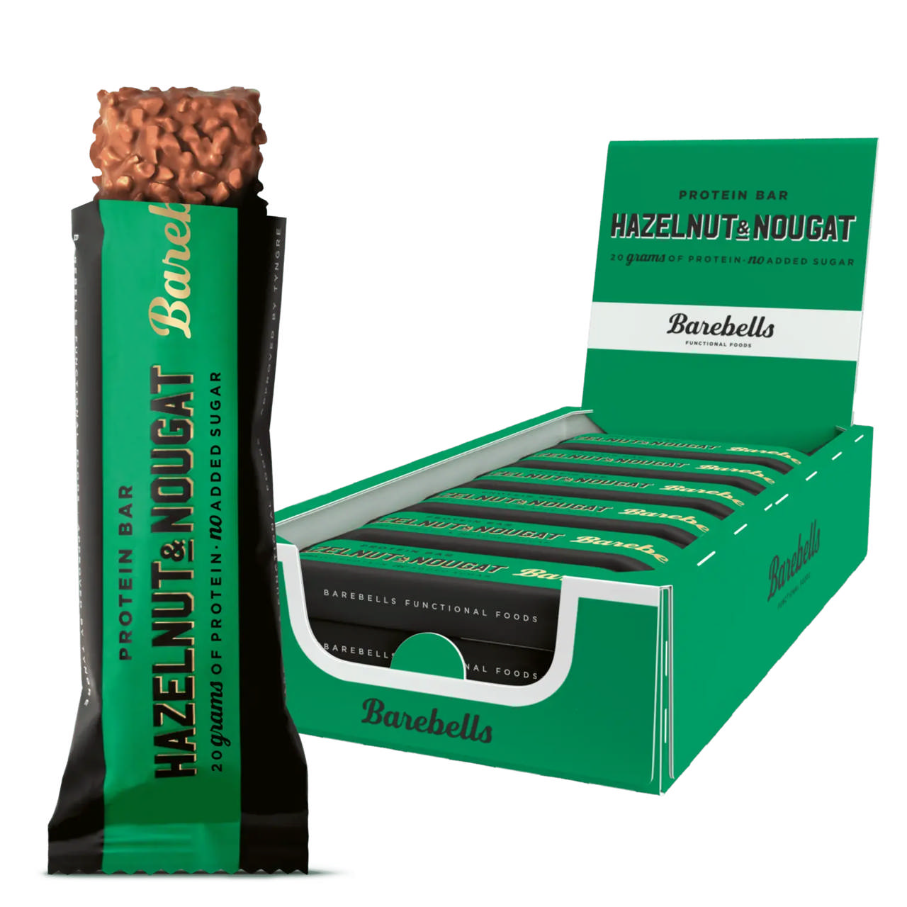 Barebells Proteinbar, Hazelnut & Nougat (12x55g)