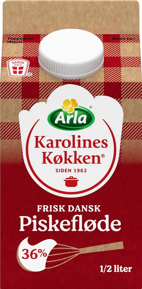 Piskefløde, Karolines Køkken 36%, 0,5L
