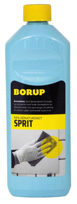Husholdningssprit 93%, Borup, 0,5L