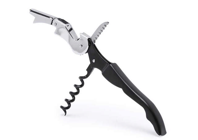 Proptrækker, Tjener, Sort m/pulltab