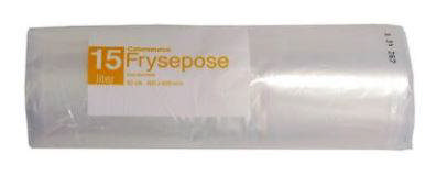 Frysepose, m/skrivefelt,15L. (50stk/rl)
