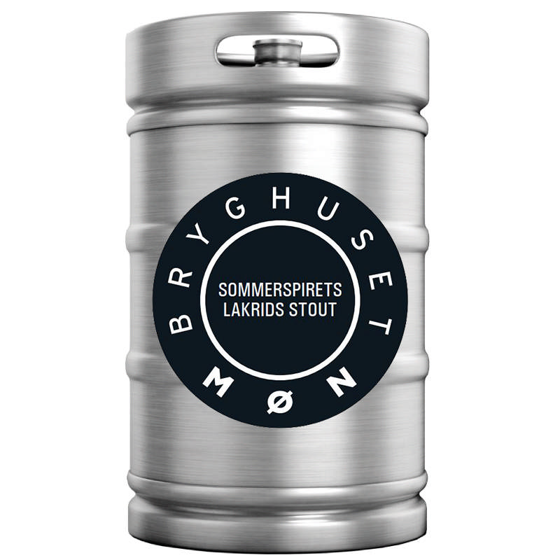 Møn, Sommerspirets Lakrids Stout, Fustage, 20L