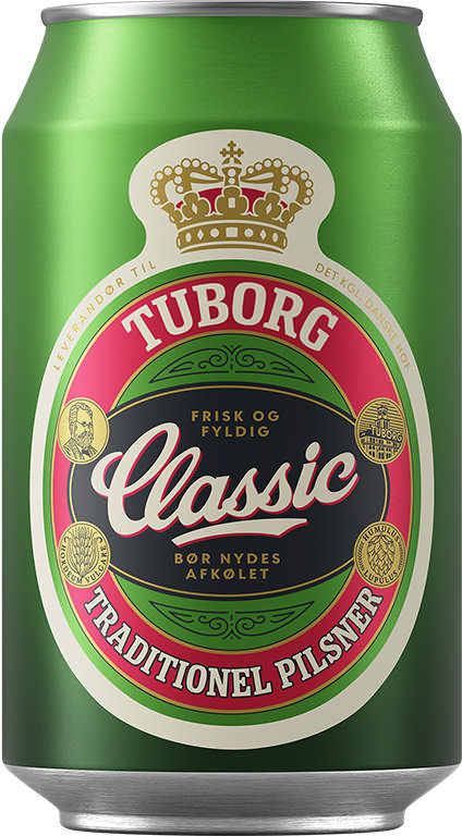 Tuborg Classic, Dåse (24x33cl +pant)