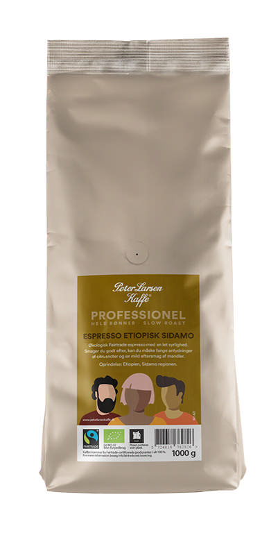 PLK, Espresso Etiopisk Sidamo FT HB, 1000g, ØKO